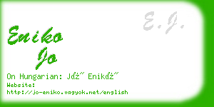 eniko jo business card